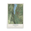 Map of Coalville, Utah, 12 x 18 inch unframed archival matte print