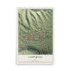 Map of Copperton, Utah, 12 x 18 inch unframed archival matte print