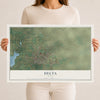 Map of Delta, Utah, 12 x 18 inch unframed archival matte print