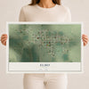 Map of Elmo, Utah, 12 x 18 inch unframed archival matte print