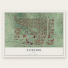 Fairpark, Utah map print, the full design