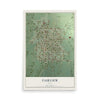 Map of Fairview, Utah, 12 x 18 inch unframed archival matte print