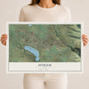 Map of Hyrum, Utah, 12 x 18 inch unframed archival matte print