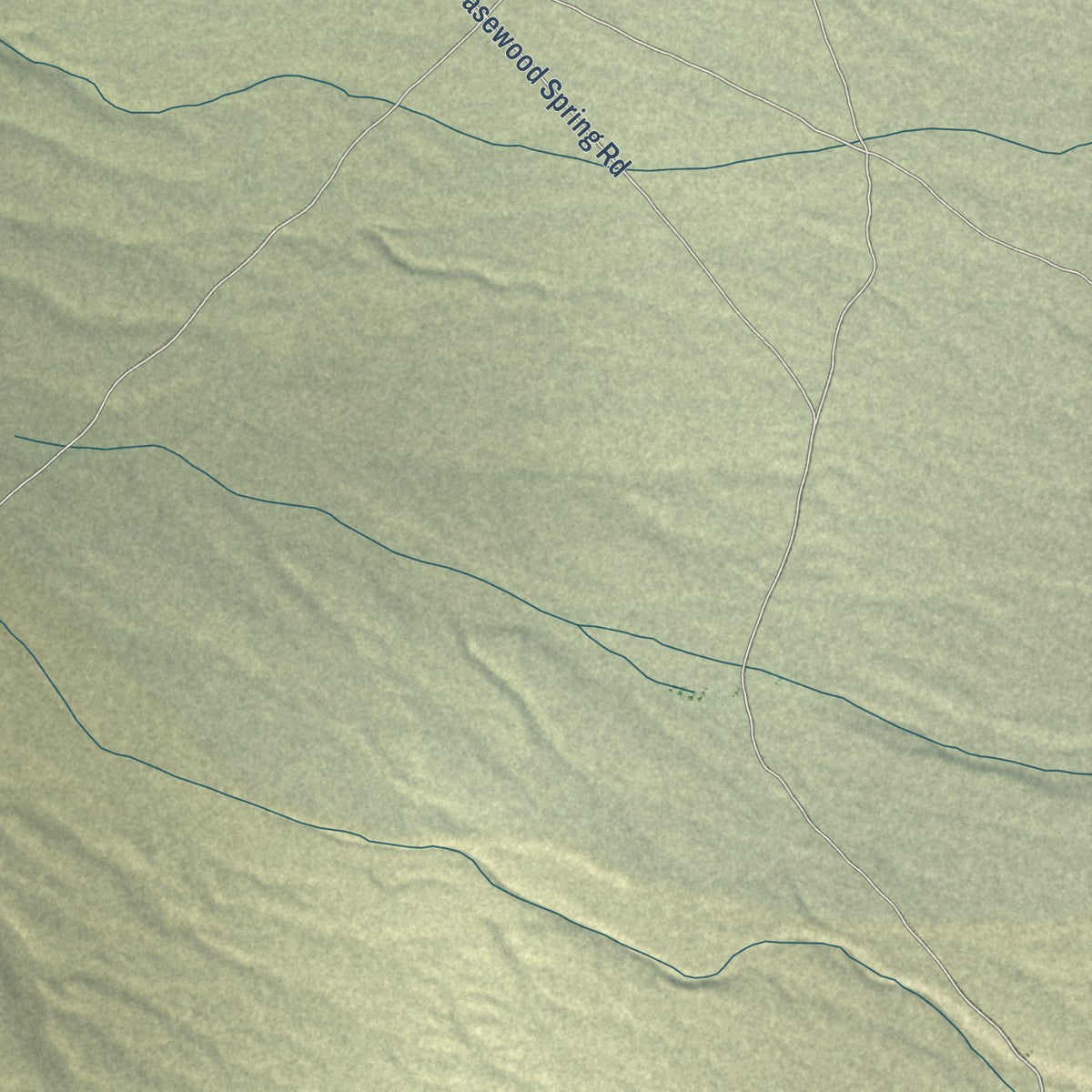 Close-up of the map of Ibapah, Utah print showing street and building detail