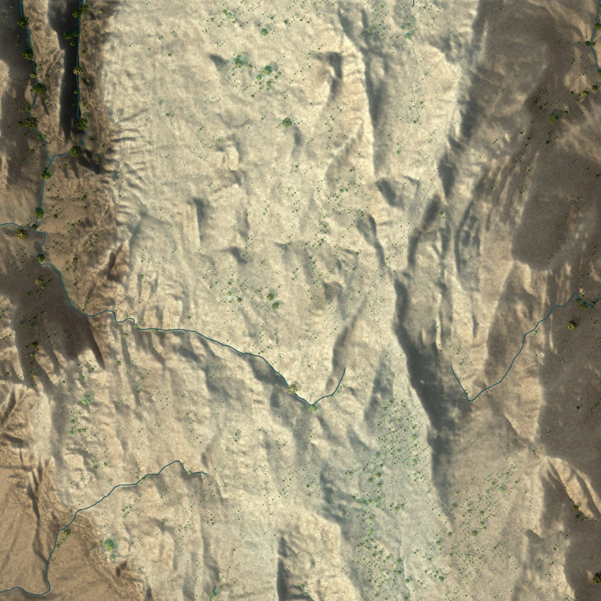 Second close-up of the map of Ivins, Utah print showing more streets and buildings