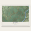 Jensen, Utah map print, the full design