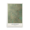 Map of Koosharem, Utah, 12 x 18 inch unframed archival matte print
