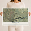 Map of La Verkin, Utah, 12 x 18 inch unframed archival matte print