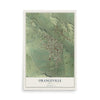 Map of Orangeville, Utah, 12 x 18 inch unframed archival matte print