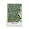 Map of Orderville, Utah, 12 x 18 inch unframed archival matte print