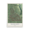 Map of Pleasant Grove, Utah, 12 x 18 inch unframed archival matte print
