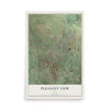 Map of Pleasant View, Utah, 12 x 18 inch unframed archival matte print