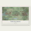 Poplar Grove, Utah map print, the full design