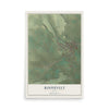 Map of Roosevelt, Utah, 12 x 18 inch unframed archival matte print