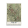 Map of Santa Clara, Utah, 12 x 18 inch unframed archival matte print