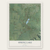 Spring Lake, Utah map print, the full design