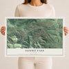 Map of Summit Park, Utah, 12 x 18 inch unframed archival matte print
