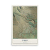 Map of Torrey, Utah, 12 x 18 inch unframed archival matte print