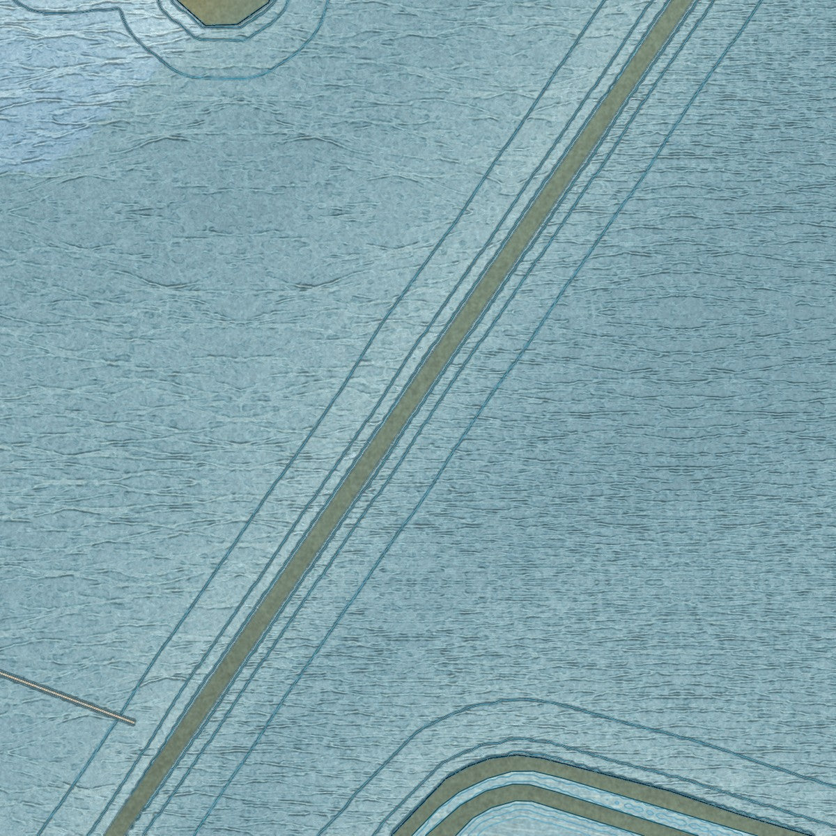 Second close-up of the map of Wendover, Utah print showing more streets and buildings