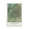Map of West Bountiful, Utah, 12 x 18 inch unframed archival matte print