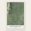 West Mountain, Utah map print, the full design
