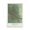 Map of White City, Utah, 12 x 18 inch unframed archival matte print