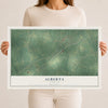 Map of Alberta, Virginia, 12 x 18 inch unframed archival matte print