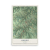 Map of Amherst, Virginia, 12 x 18 inch unframed archival matte print