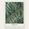 Amonate, Virginia map print, the full design