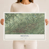 Map of Bristol, Virginia, 12 x 18 inch unframed archival matte print