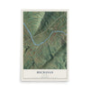 Map of Buchanan, Virginia, 12 x 18 inch unframed archival matte print
