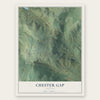 Chester Gap, Virginia map print, the full design