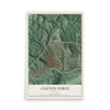 Map of Clifton Forge, Virginia, 12 x 18 inch unframed archival matte print