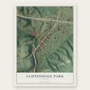 Cliftondale Park, Virginia map print, the full design