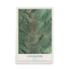 Map of Covington, Virginia, 12 x 18 inch unframed archival matte print
