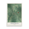 Map of Drakes Branch, Virginia, 12 x 18 inch unframed archival matte print