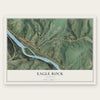 Eagle Rock, Virginia map print, the full design