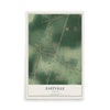 Map of Eastville, Virginia, 12 x 18 inch unframed archival matte print