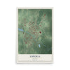 Map of Emporia, Virginia, 12 x 18 inch unframed archival matte print