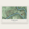 Fairlawn, Virginia map print, the full design