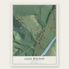 Glen Wilton, Virginia map print, the full design