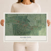 Map of Hamilton, Virginia, 12 x 18 inch unframed archival matte print