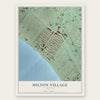 Hilton Village, Virginia map print, the full design