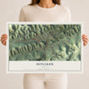 Map of Honaker, Virginia, 12 x 18 inch unframed archival matte print
