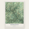 Huddleston, Virginia map print, the full design
