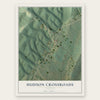Hudson Crossroads, Virginia map print, the full design