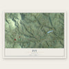 Ivy, Virginia map print, the full design