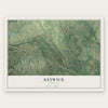 Keswick, Virginia map print, the full design