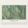 Laurel Park, Virginia map print, the full design
