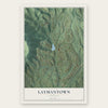Laymantown, Virginia map print, the full design